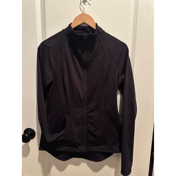 Yogaicious Women's Black Full Zip Lightweight Yoga Jacket with Pockets Size M - Picture 1 of 10
